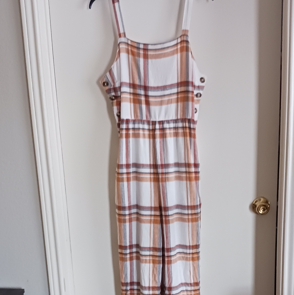 Stylish Brown, Orange And White Jumpsuit